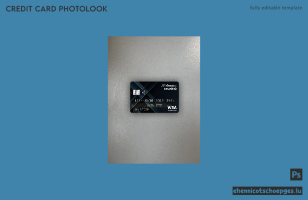 USA JP Morgan Chase Bank Visa Signature Card Fotoansicht Beispielvorschau